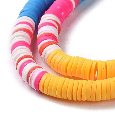 Handmade Polymer Clay Bead Strands CLAY-C003-04H-1