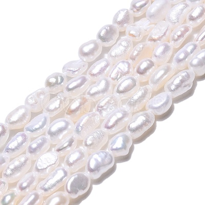Natural Cultured Freshwater Pearl Beads Strands PEAR-N014-03F-1