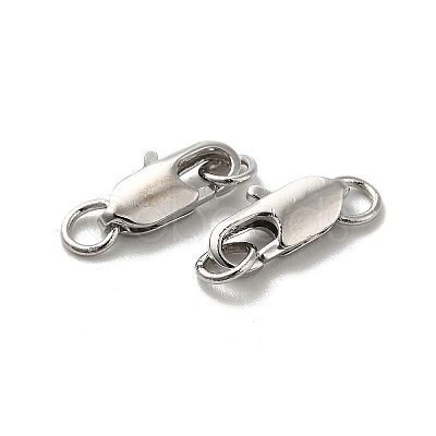 Brass Lobster Claw Clasps KK-P249-05A-P-1