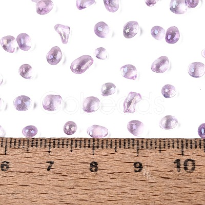 Transparent Electroplate Glass Beads EGLA-Q138-01I-1
