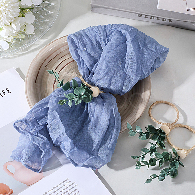 6Pcs PVC Leaf Napkin Rings AJEW-GF0011-03A-1