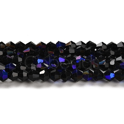 Opaque Solid Color Electroplate Glass Beads Strands LS-EGLA-A039-P4mm-L17-1