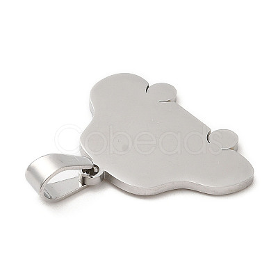 Non-Tarnish 304 Stainless Steel Pendants STAS-A086-03P-1