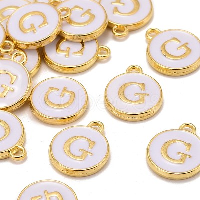 Golden Plated Alloy Charms X-ENAM-S118-01G-1