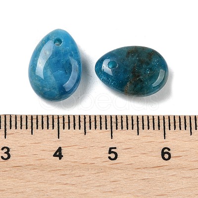 Natural Apatite Teardrop Charms G-M410-01-12-1