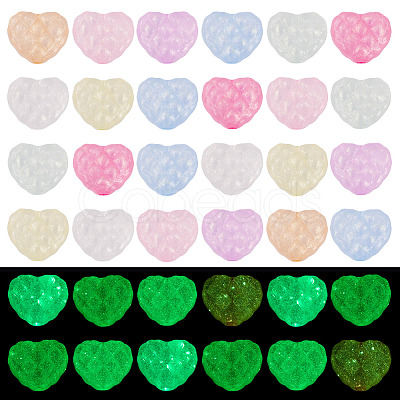 Luminous Transparent Acrylic Beads LACR-TA0001-07E-1