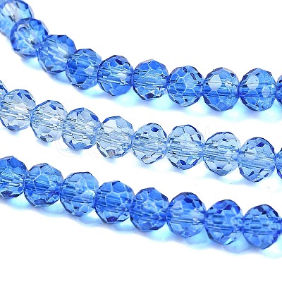 Transparent Painted Glass Beads Strands X1-DGLA-A034-T3mm-A01-1