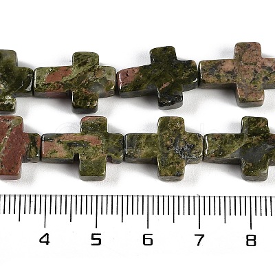 Natural Unakite Beads Strands G-I369-A08-02-1