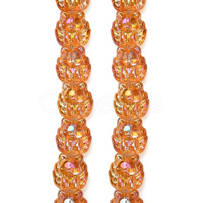 Electroplate Glass Bead Strands EGLA-H110-01HR-03-1