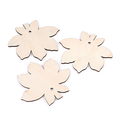 Undyed Wooden Big Pendant X-WOOD-TA0002-19-1