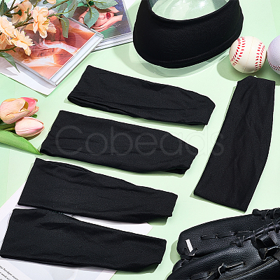 6Pcs Cloth Wide Headband for Sports AJEW-CN0005-08-1