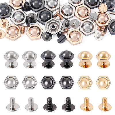 18 Sets 3 Colors Iron Screws FIND-TA0006-28A-1