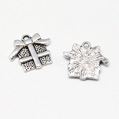 Tibetan Style Alloy Charms TIBE-S301-034AS-NR-1