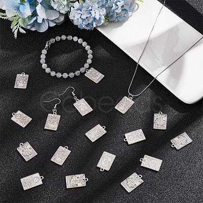 Nbeads 40Pcs 8 Style Tibetan Style Alloy Pendants FIND-NB0003-49-1