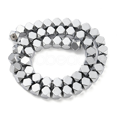 Electroplated Synthetic Non-magnetic Hematite Beads Strands G-Z032-G02-08P-1