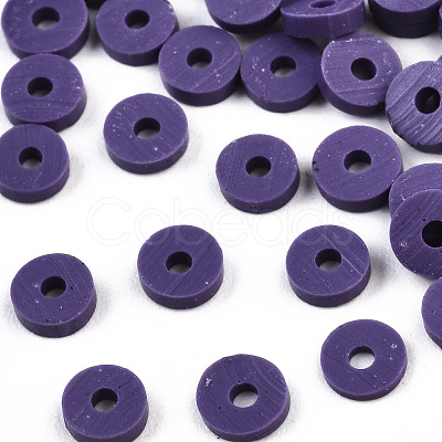 Handmade Polymer Clay Beads CLAY-R067-4.0mm-B03-1