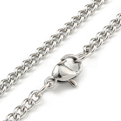 Non-Tarnish 304 Stainless Steel Pendant Necklaces NJEW-L118-02P-02-1
