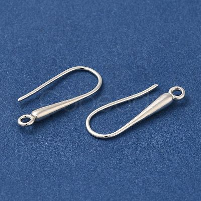 Brass Earring Hooks KK-H502-15S-1