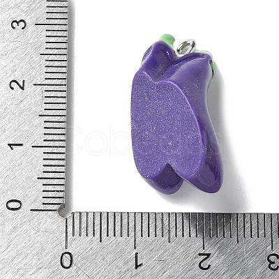 Resin Iron Pendants RESI-D280-14-1