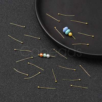 Brass Ball Head Pins X-KK-R020-04G-1