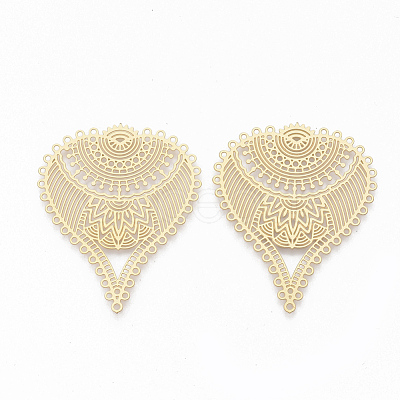 304 Stainless Steel Filigree Joiners X-STAS-S079-107-1