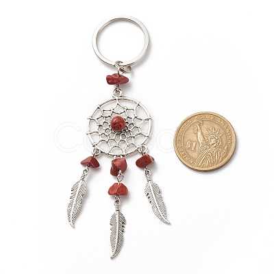 Natural Red Jasper Keychain KEYC-JKC00346-01-1