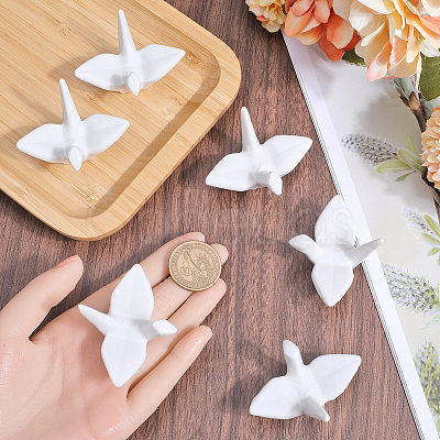 Paper Crane Ceramic Chopstick Stands DJEW-WH0058-12A-1