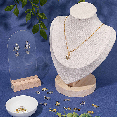 20Pcs Brass Micro Pave Cubic Zirconia Pendants KK-SC0007-24-1