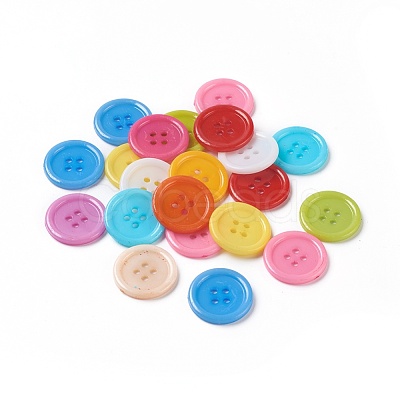 Acrylic Sewing Buttons BUTT-E076-F-M-1