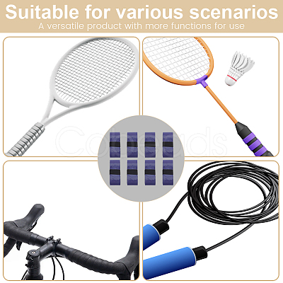 PU Leather Anti-slip Badminton Tennis Racket Grip Tape DIY-SP0005-45G-1