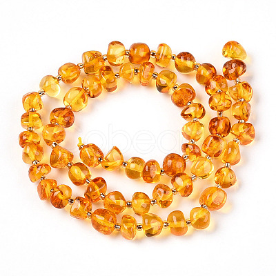 Natural Amber Beads Strands G-T138-236-1