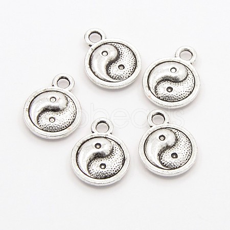 Feng Shui Tibetan Style Alloy Charms Pendants X-TIBEP-A039-AS-NF-1