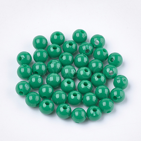 Opaque Plastic Beads KY-T005-6mm-611-1