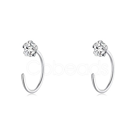 999 Fine Silver Stud Earrings FS-WG1D9DE-13-1
