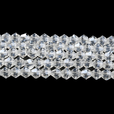 Transparent Electroplate Glass Beads Strands EGLA-A039-T3mm-A13-1