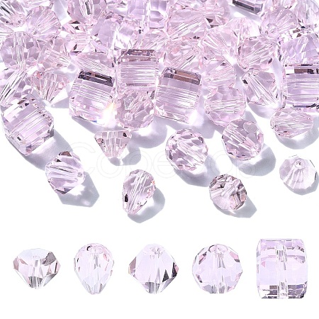 50Pcs 5 Styles Imitation Austrian Crystal Beads FIND-YW0004-71C-1
