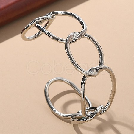 ElectrophoresisIron Cuff Bangles for Women BJEW-M057-06P-1