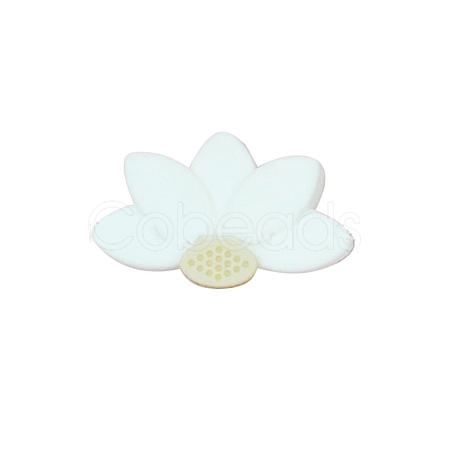 Lotus Food Grade Eco-Friendly Silicone Beads SIL-WH0013-50B-1