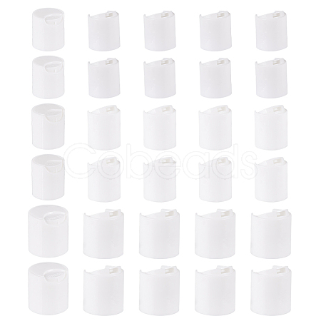 BENECREAT 30Pcs 3 Style PP Plastic Press Caps AJEW-BC0003-83C-1