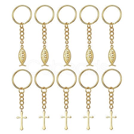 Brass & Tibetan Style Alloy Keychain KEYC-JKC00555-02-1