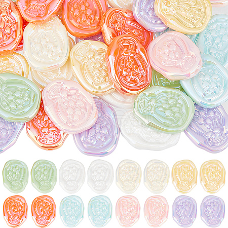 SUNNYCLUE 50Pcs Opaque Acrylic Beads SACR-SC0001-29-1