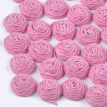 Handmade Paper Woven Cabochons WOVE-T008-01B-1