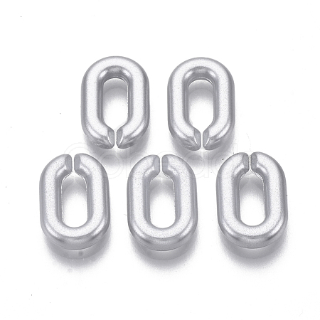 Spray Painted CCB Plastic Linking Rings CCB-R104-12A-03-1