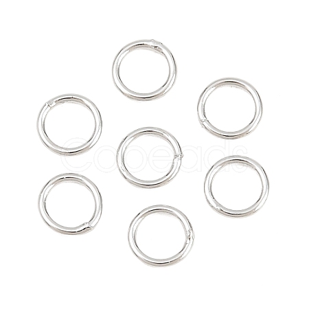 Brass Closed Jump Rings KK-D257-01P-04-1