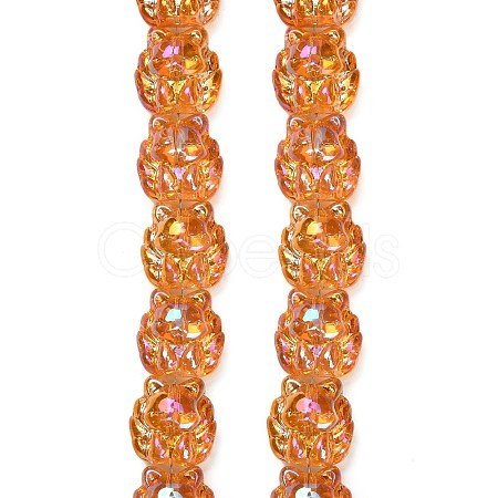 Electroplate Glass Bead Strands EGLA-H110-01HR-03-1