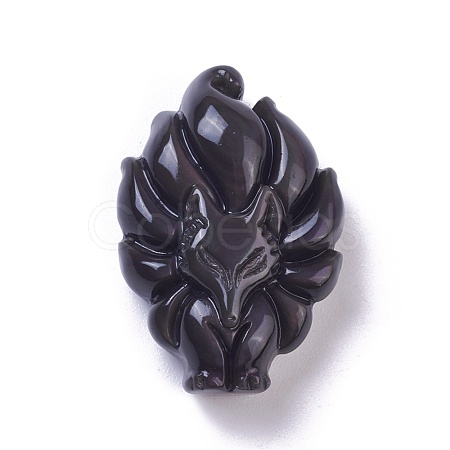 Natural Obsidian Pendants G-I226-09A-1