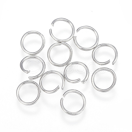 Tarnish Resistant 304 Stainless Steel Open Jump Rings STAS-F110-04P-1