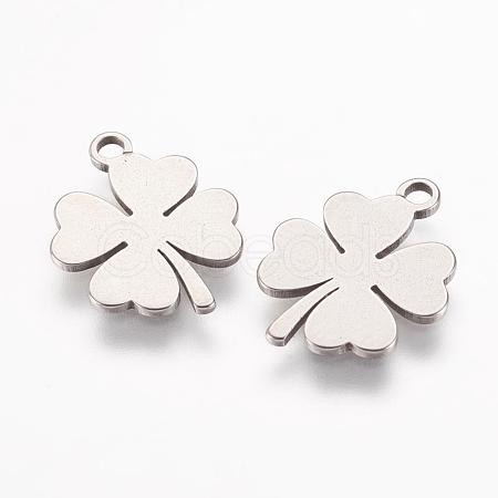 Tarnish Resistant 304 Stainless Steel Charms X-STAS-L191-17P-1