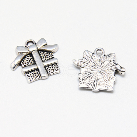 Tibetan Style Alloy Charms TIBE-S301-034AS-NR-1
