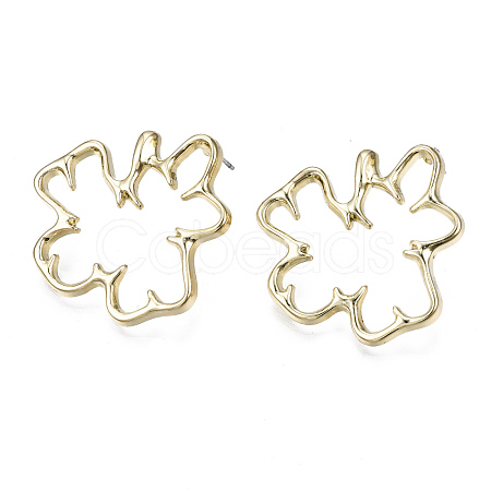 Alloy Stud Earrings EJEW-T013-02LG-RS-1